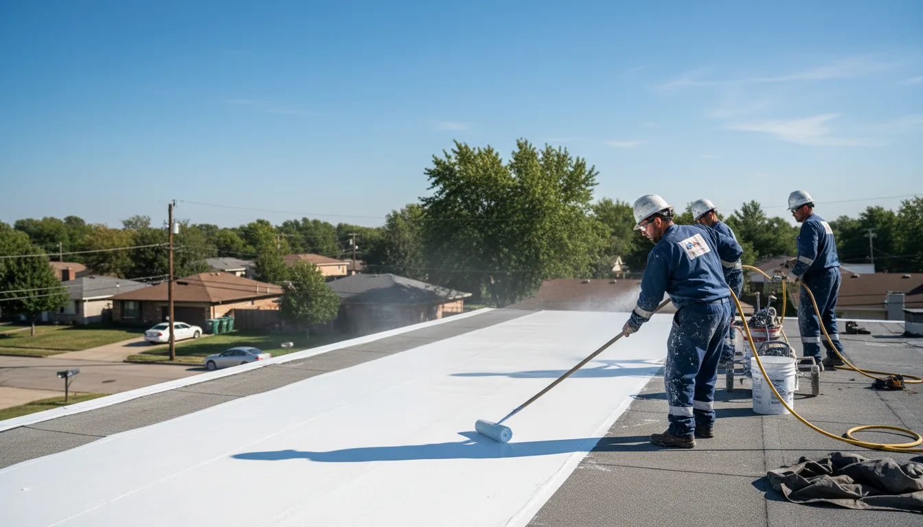 Commercial roof coating in Gould, AR near me